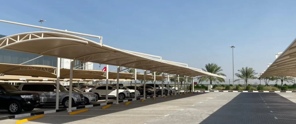 car parking shade tents - saudi arabia