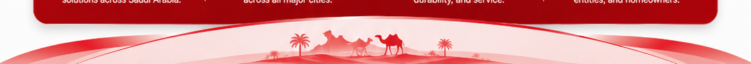 Saudi desert footer decoration