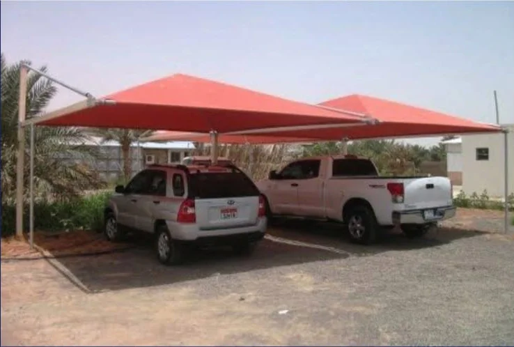 Pyramid Car Parking Shade in Dammam Saudi Arabia