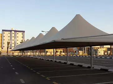 Pyramid Car Parking Shade in Dammam