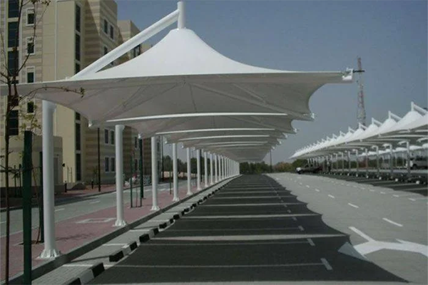 Pyramid Car Parking Shade in KSA