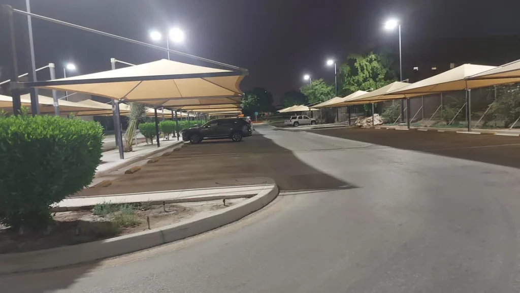 pyramid car parking for shade suadi arabia dammam