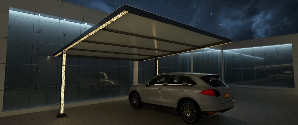 single car parking shade in dammam