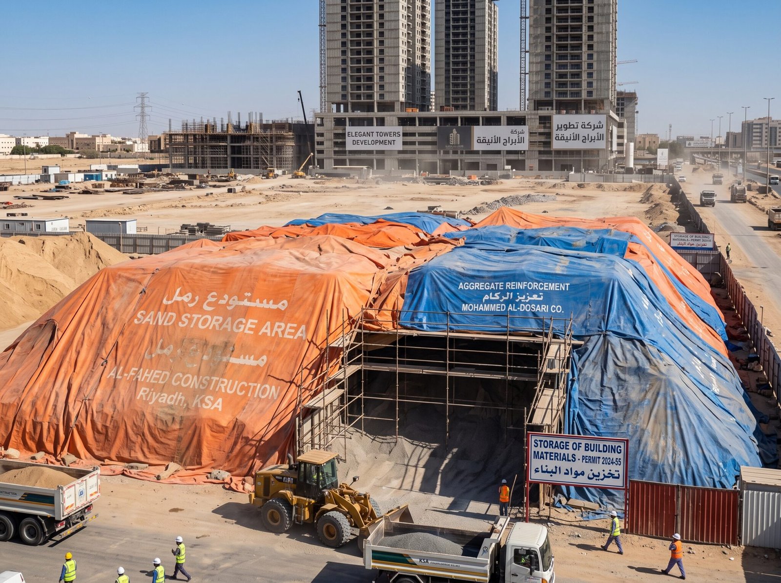Construction Site Tarpaulins Supplier Dammam