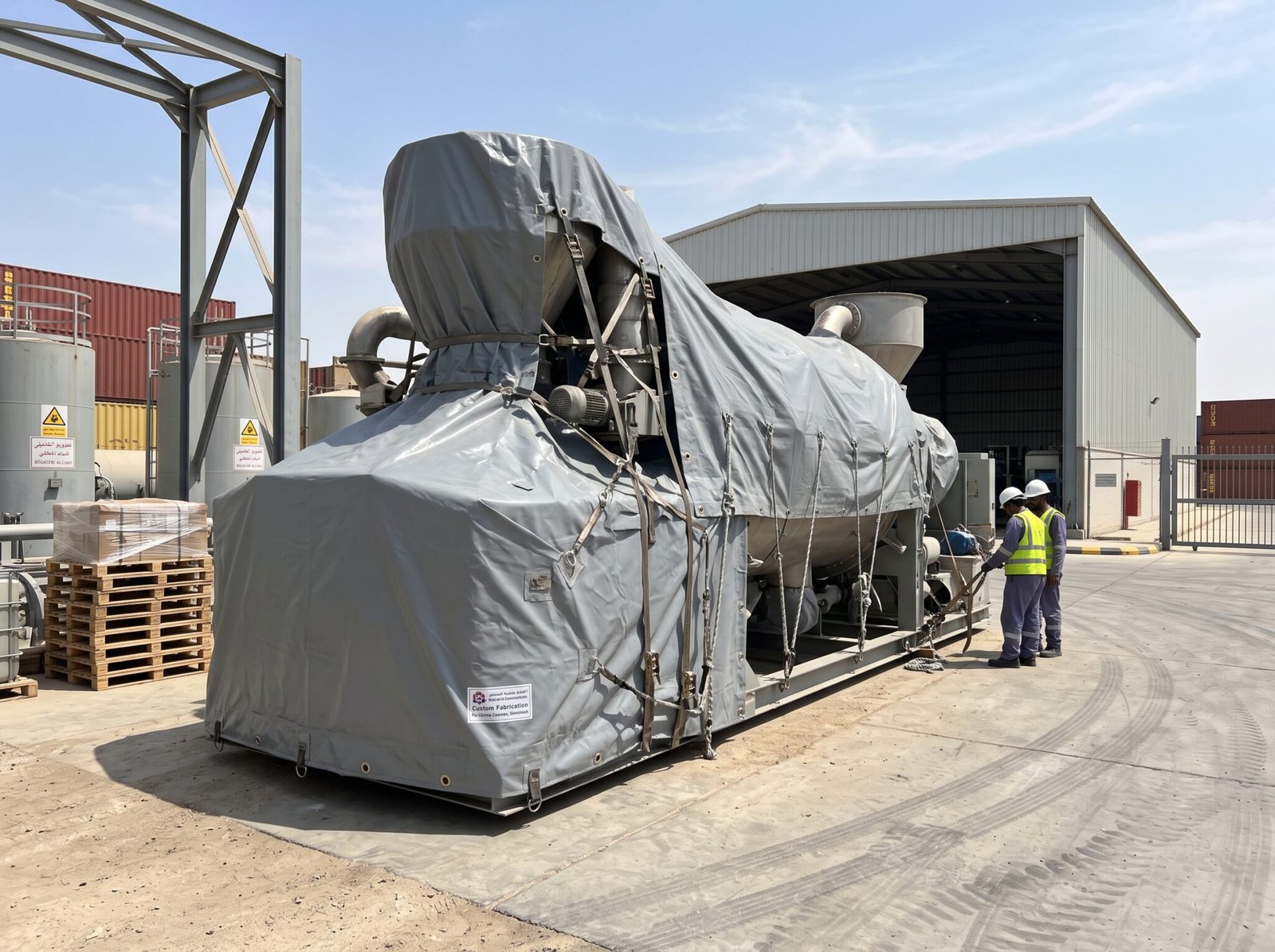 Industrial Machinery PVC Tarpaulin Cover KSA